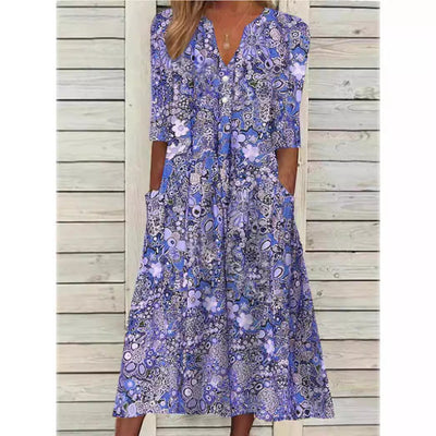 Willow - Elegant Summer Dress with Tummy Control